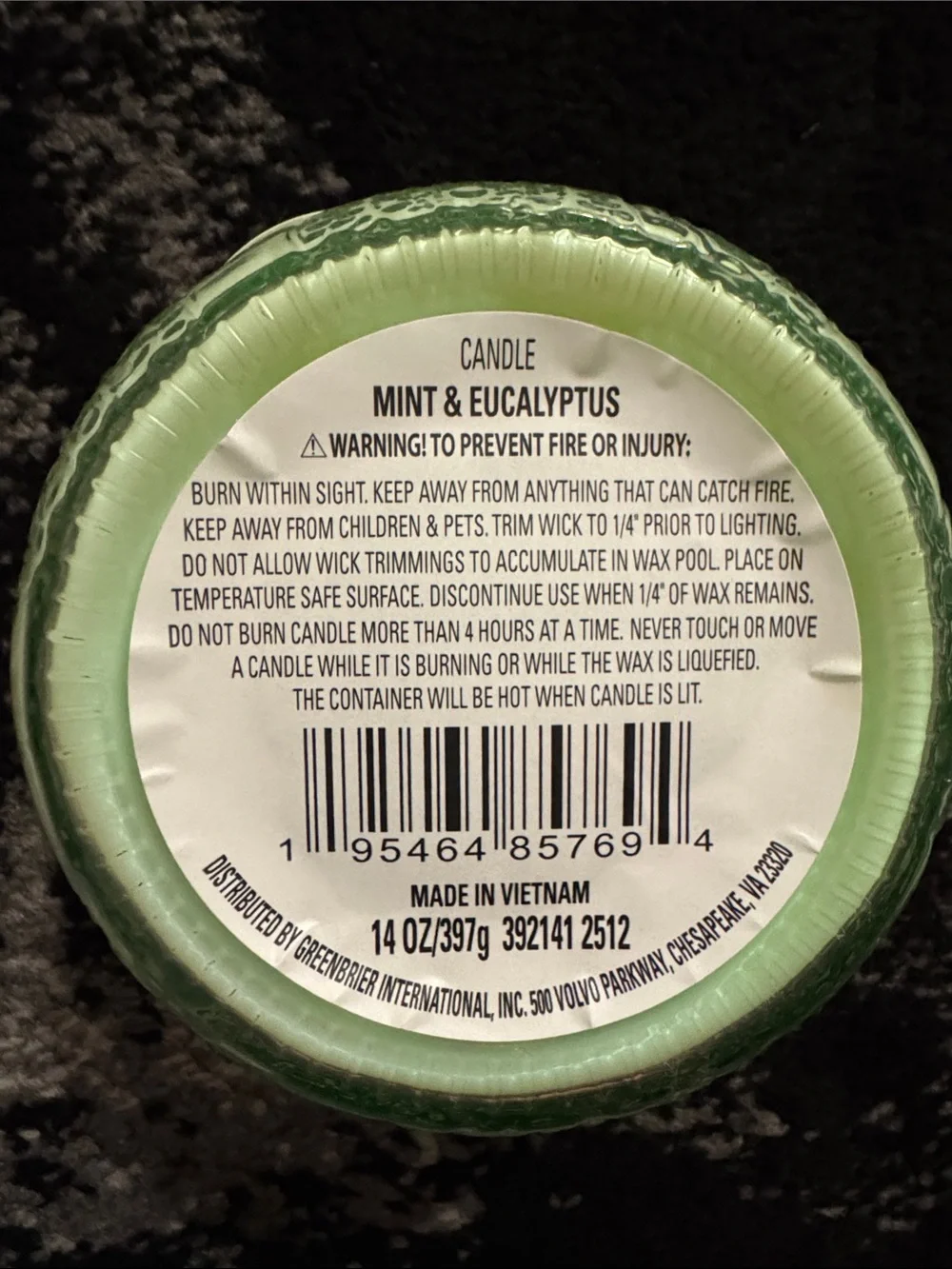 Mint & Eucalyptus Luxury 2-Wick Candle NEW 🏷️